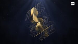 دانلود پروژه آماده لوگوموشن طلایی مخصوص پریمیر