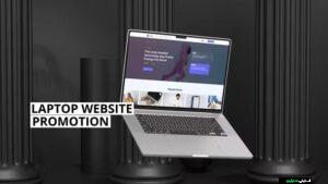 فایل اماده موکاپ تبلیغ وبسایت برای افترافکت