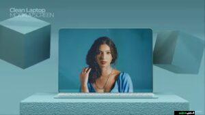 فایل لایه باز موکاپ متحرک صفحه نمایش لپ‌تاپ برای افترافکت